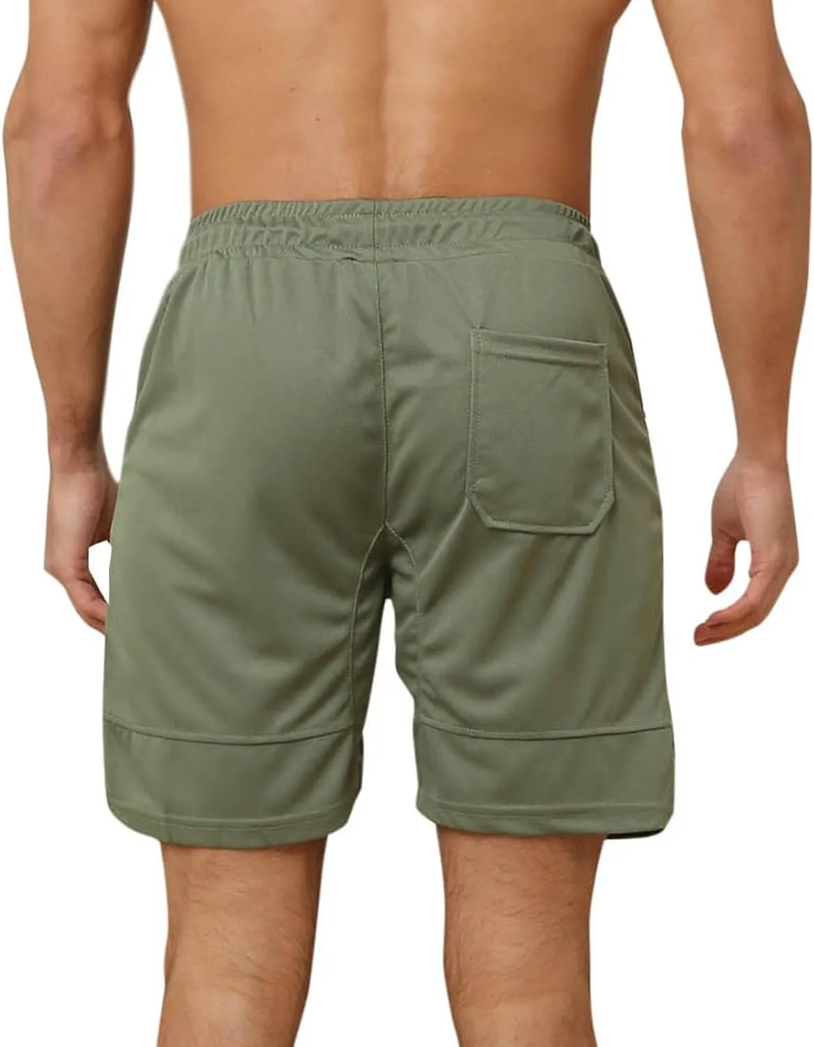 Mens Mesh Workout Shorts with Zipper Pockets 5 Inch Athletic Gym Stretch Shorts Casual Sports Quick Dry Running Jogger Shorts