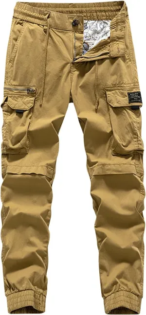 Men's Outdoor Cargo Hiking Pants Mens Ripstop Military Tactical Clothing Waterproof Combat Work Trousers Loose Fit