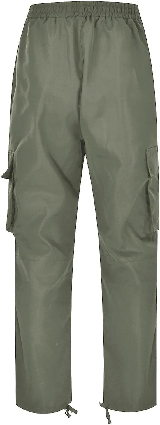 Mens Pants Waist Color Sports Hat Multi Woven Pocket Foot Rope Solid Pants Street Lightweight Stretch Cargo Work Pants