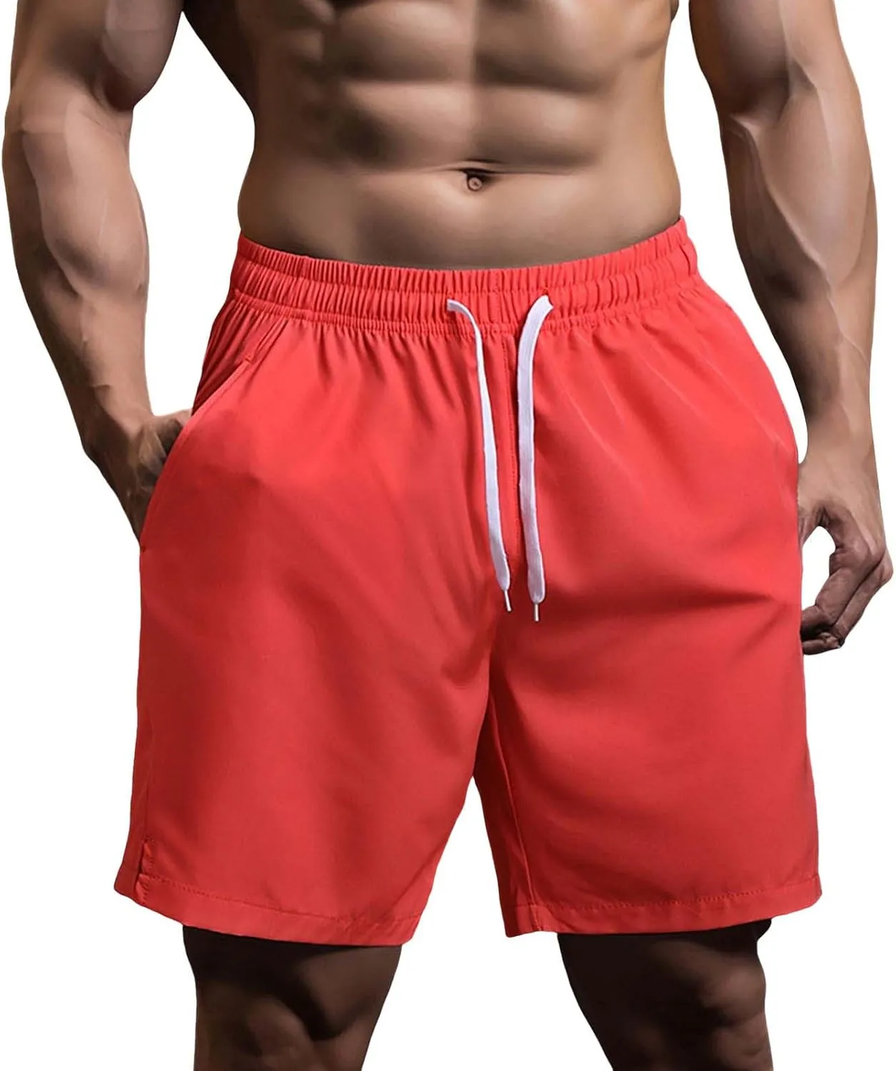 Men's Running Basketball Shorts Gym Workout Lightweight Athletic Short Pants Bodybuilding Quick Dry Jogging Shorts