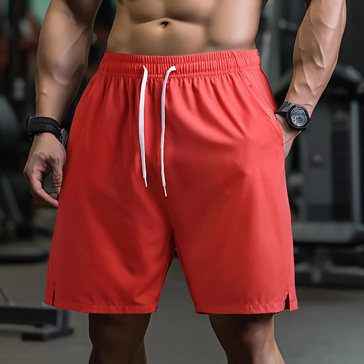 Men's Running Basketball Shorts Gym Workout Lightweight Athletic Short Pants Bodybuilding Quick Dry Jogging Shorts