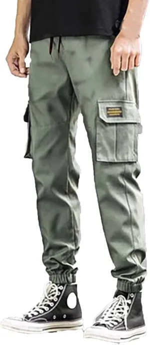 Men's Water Resistant Pants Cotton Pocket Multi Color Large Sanitary Casual Hiking Pants Lightweight Sweatpants