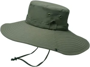 Mens Wide Brim Bucket Hats Foldable Cotton Fisherman Cap with String Solid Colors Summer Travel Sun Hats