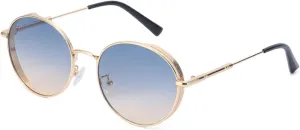 Metal Round Frame Men and Women Sunglasses Outdoor Vacation Sun Glasses