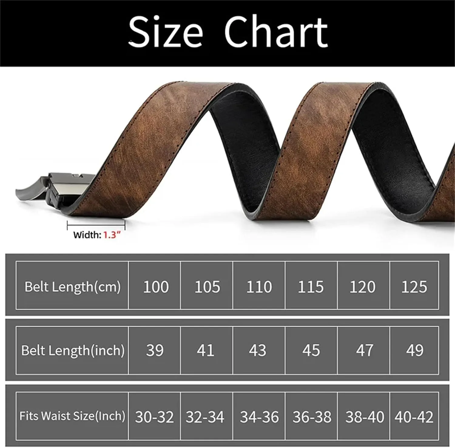 Mnjyihy Reversible Leather Belts For Men Brown Faux Leather Belts For Trousers