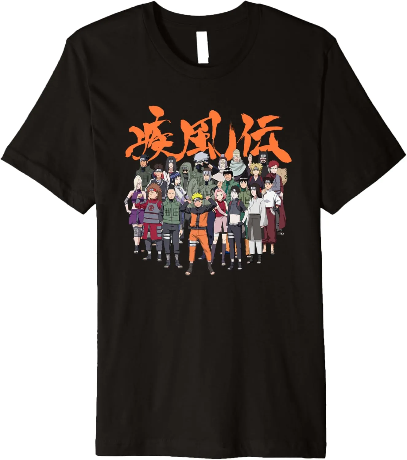 Naruto Shippuden Cast Group Premium T-Shirt