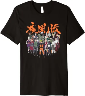 Naruto Shippuden Cast Group Premium T-Shirt