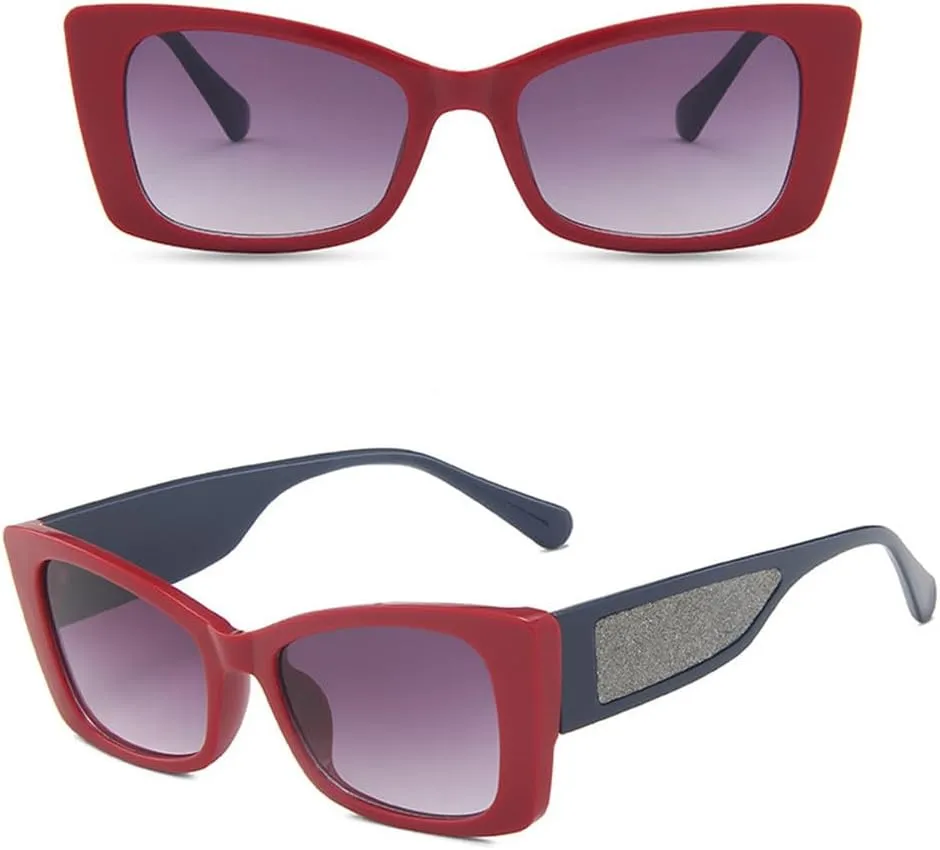 New 2025 Fashion Style Sun glasses Women Wide Leg Shape Women's Sunglasses Contrast Color Sunglasses for Men,Black Gradient Gr