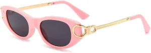 New 2025 Vintage Sunglasses for Women Classic Oval Frame Sun Glasses Fashion Vintage Cat Eye Shades,C4