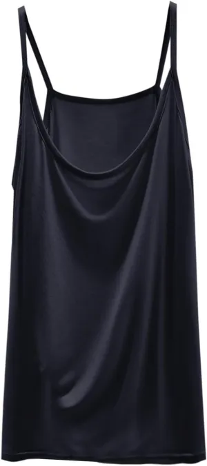 Oplxuo Women Camisole Spaghetti Strap Tank Top Casual Loose Layering Cami Undershirt for Yoga