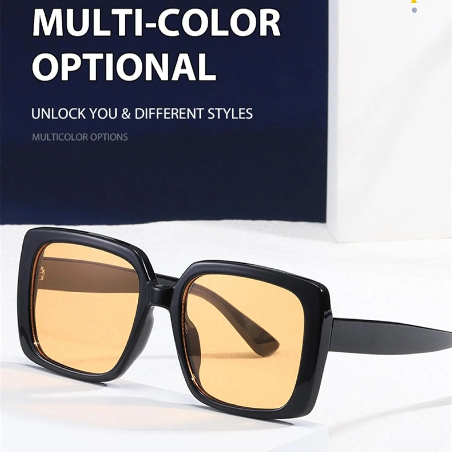 Oversized Retro Sunglasses Uv400