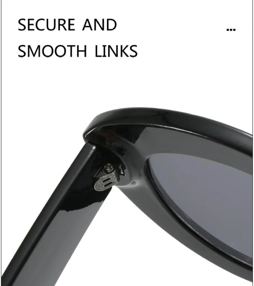 Oversized Thick Frame Cat Eye Fashion Sunglasses Woman Vintage Black Glasses Sun Glasses Female UV400 Eyewear Shades