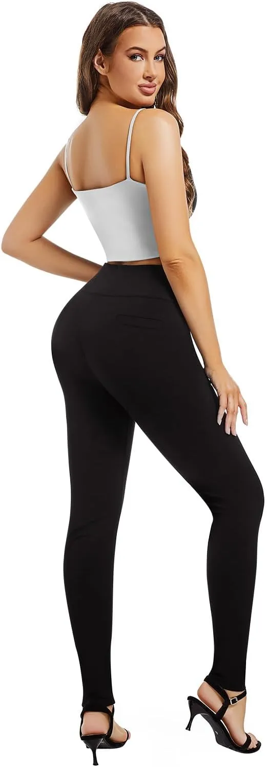 Pants for Women, Comfort Stretch Skinny Slim Dress Pants, Skinny High Waist Pull on Pants with Pockets…