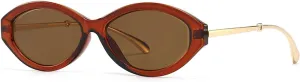 Pearl Pendant Cat Eye Sunglasses Trendyy Retro Sunglasses for Women