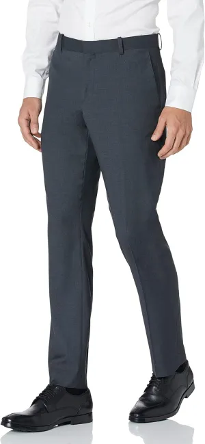 Perry Ellis Men's Slim Fit Dress Pants, With Flat Front Stretch Fabric (Waist Size 26-42)