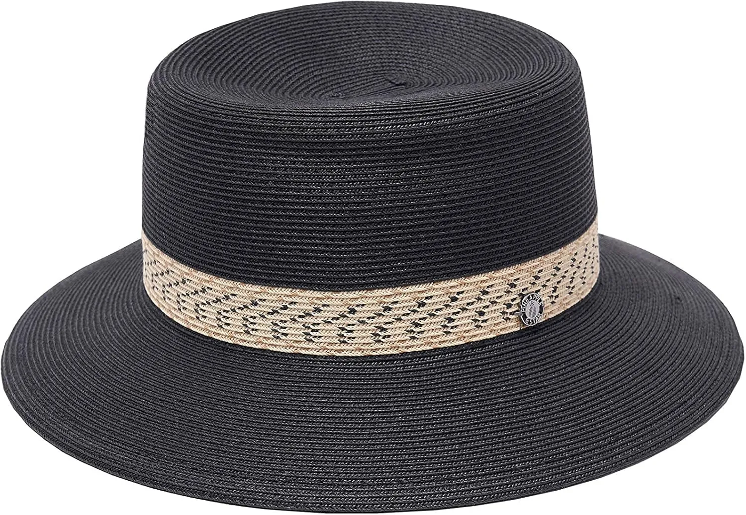 Pineapple&Star Bella Sun Beach Wide Brim Straw Hat Fine Braid UPF50  for Women