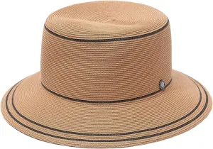 Pineapple&Star Bella Sun Beach Wide Brim Straw Hat Fine Braid UPF50  for Women