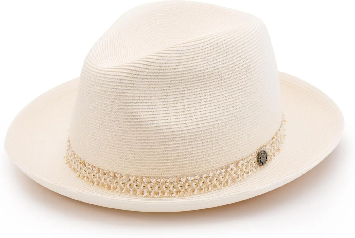Pineapple&Star Genoa Fedora Bucket Sun Straw Beach Hat Fine Braid UPF50  Unisex
