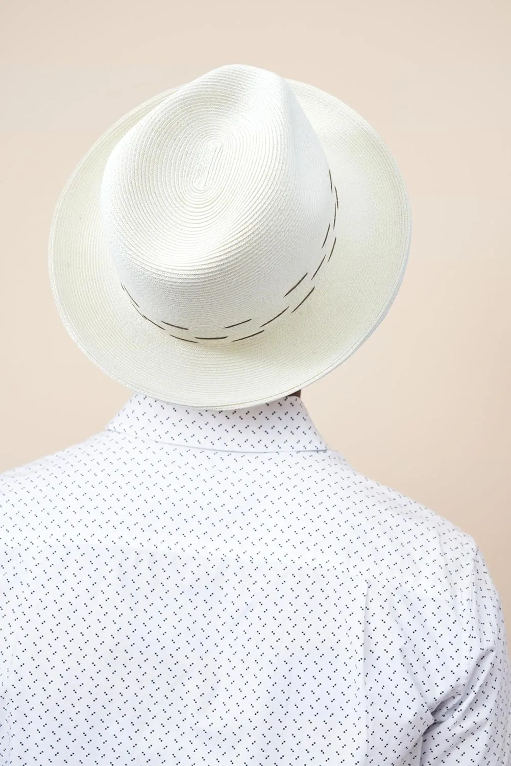 Pineapple&Star Genoa Fedora Bucket Sun Straw Beach Hat Fine Braid UPF50  Unisex