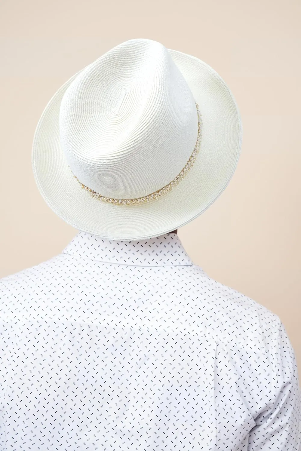Pineapple&Star Genoa Fedora Bucket Sun Straw Beach Hat Fine Braid UPF50  Unisex