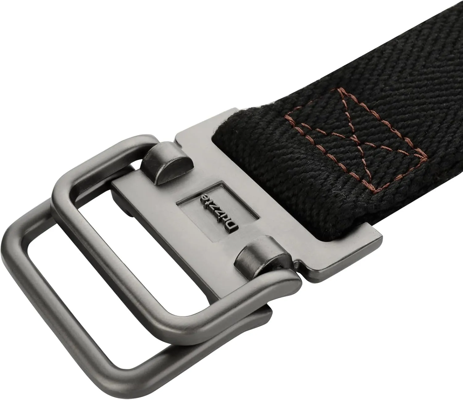 Plus Size 39-75'' Mens Belt Double Ring Canvas Web Fabric Belt Casual Work Tactical Black