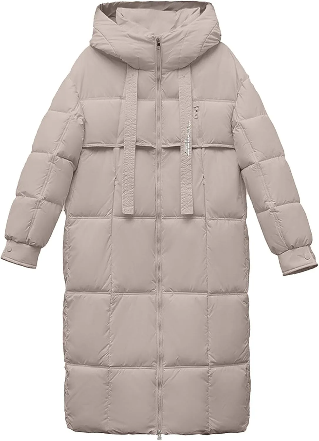 Plus size Thermal Coat for Women Long Length Heavyweight Thicken Down Jackets 2024 Trendy Warm Oversize Puffer Jacket
