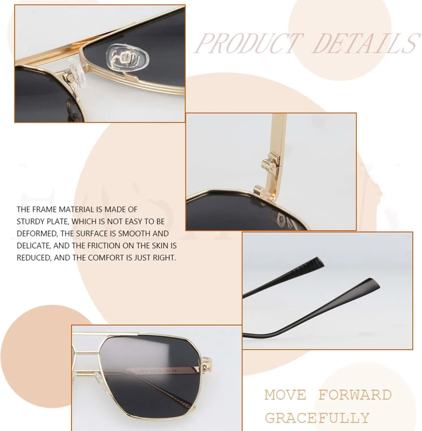 Retro Sunglasses Fashion Men Women Shades Uv400 Vintage Glasses