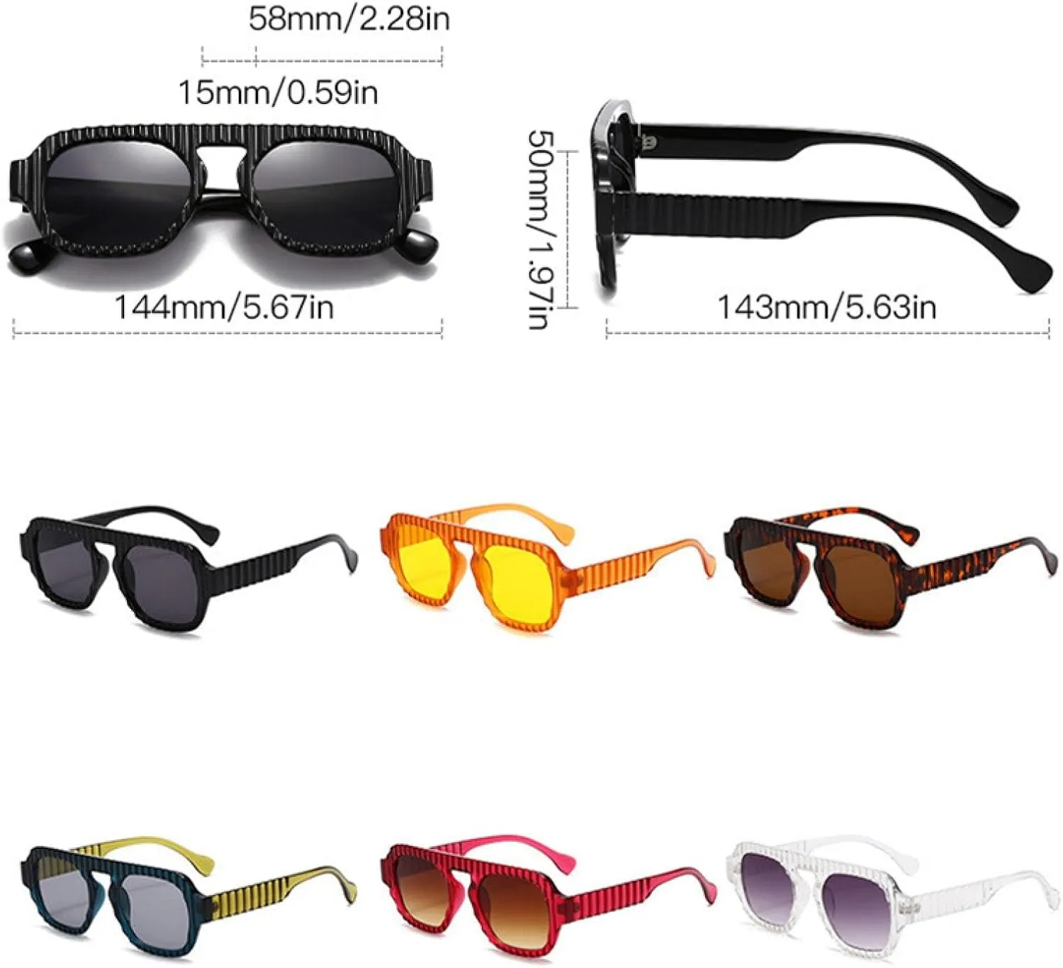 Retro Sunglasses Fashion Vacation Uv400