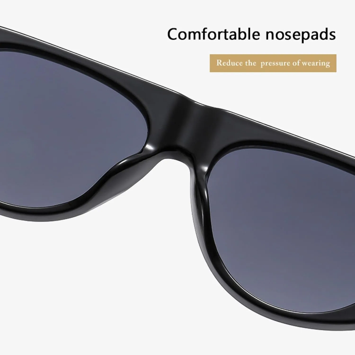 Retro Sunglasses for Women Men Fashion Round Wide Legs Uv400