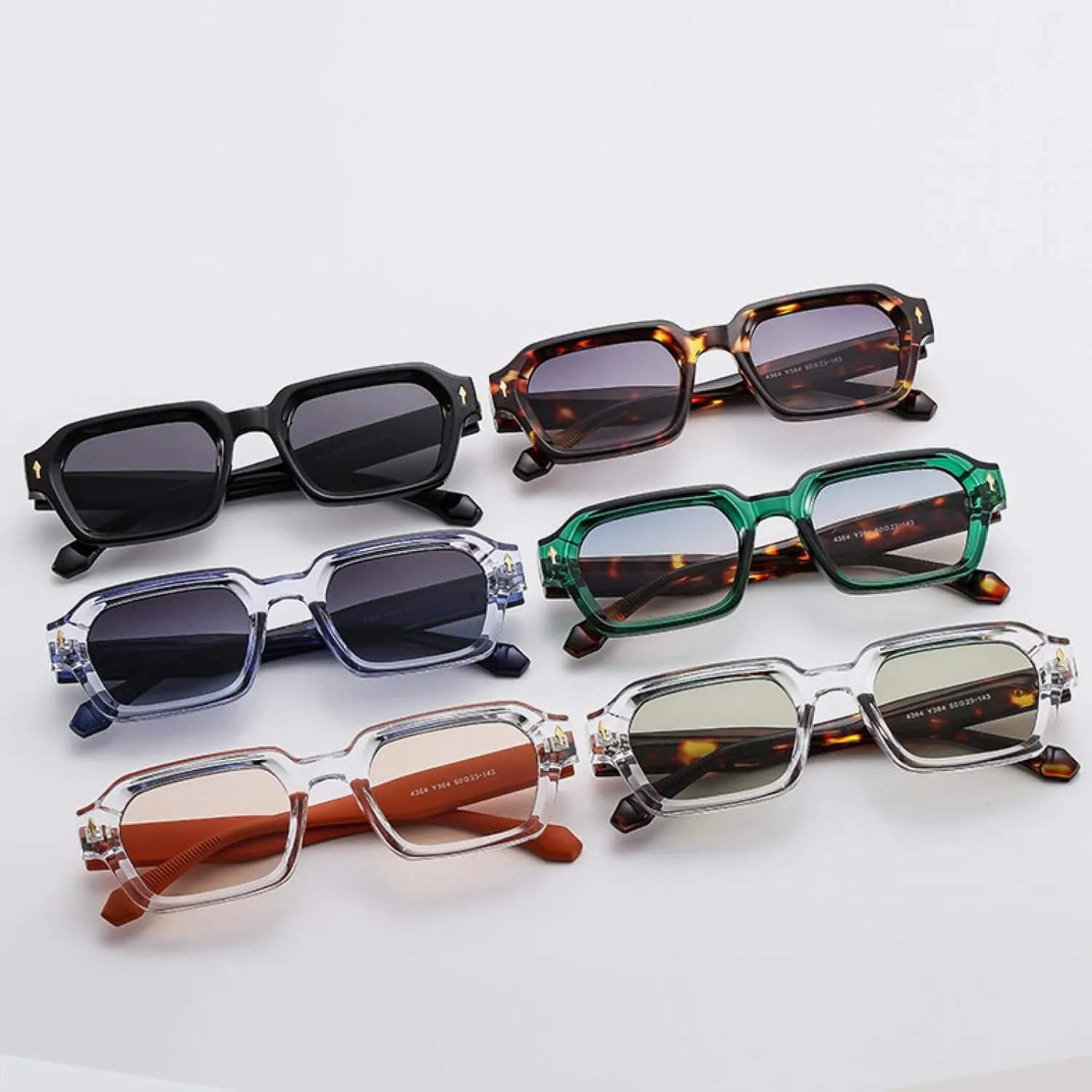 Retro Sunglasses for Women Men Vintage Rivets Outdoor Uv400