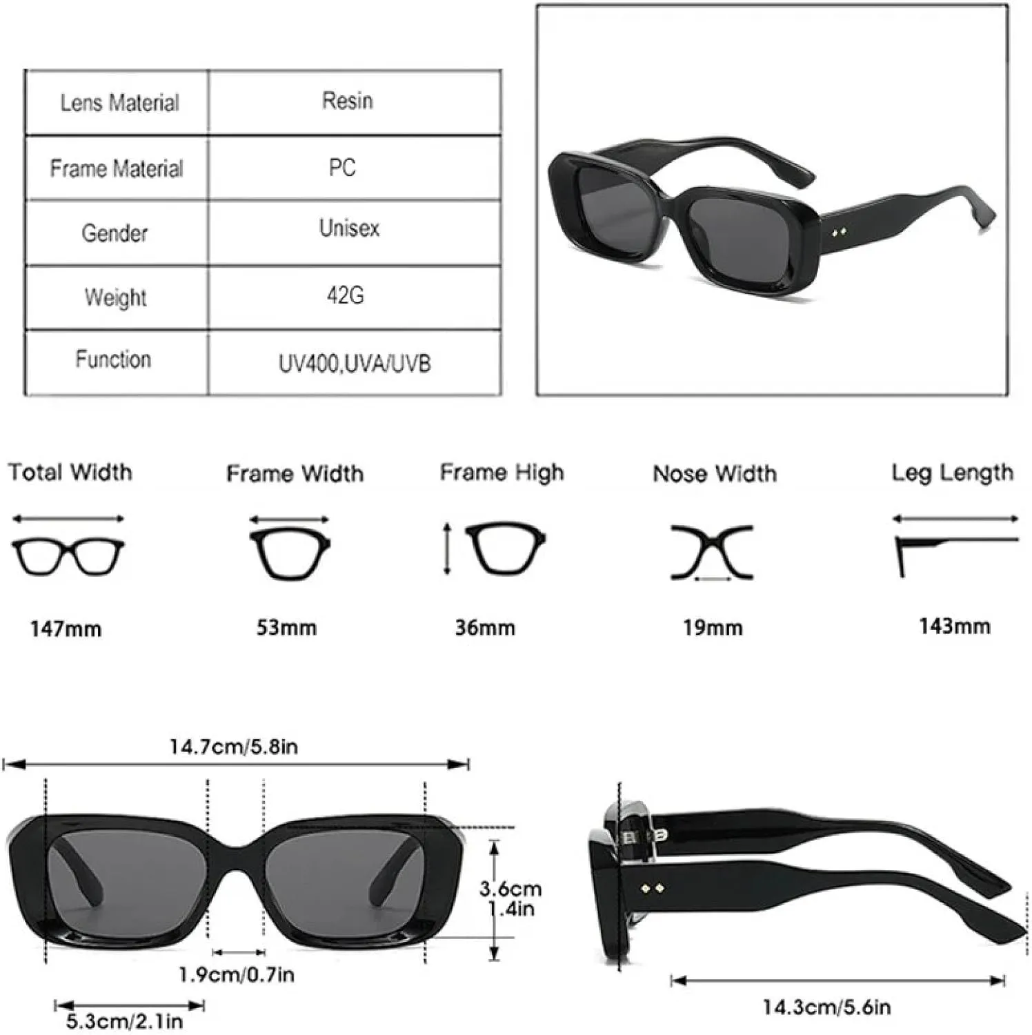 Retro Sunglasses Men Fashion Gradient Uv400 Women Trending Rivets