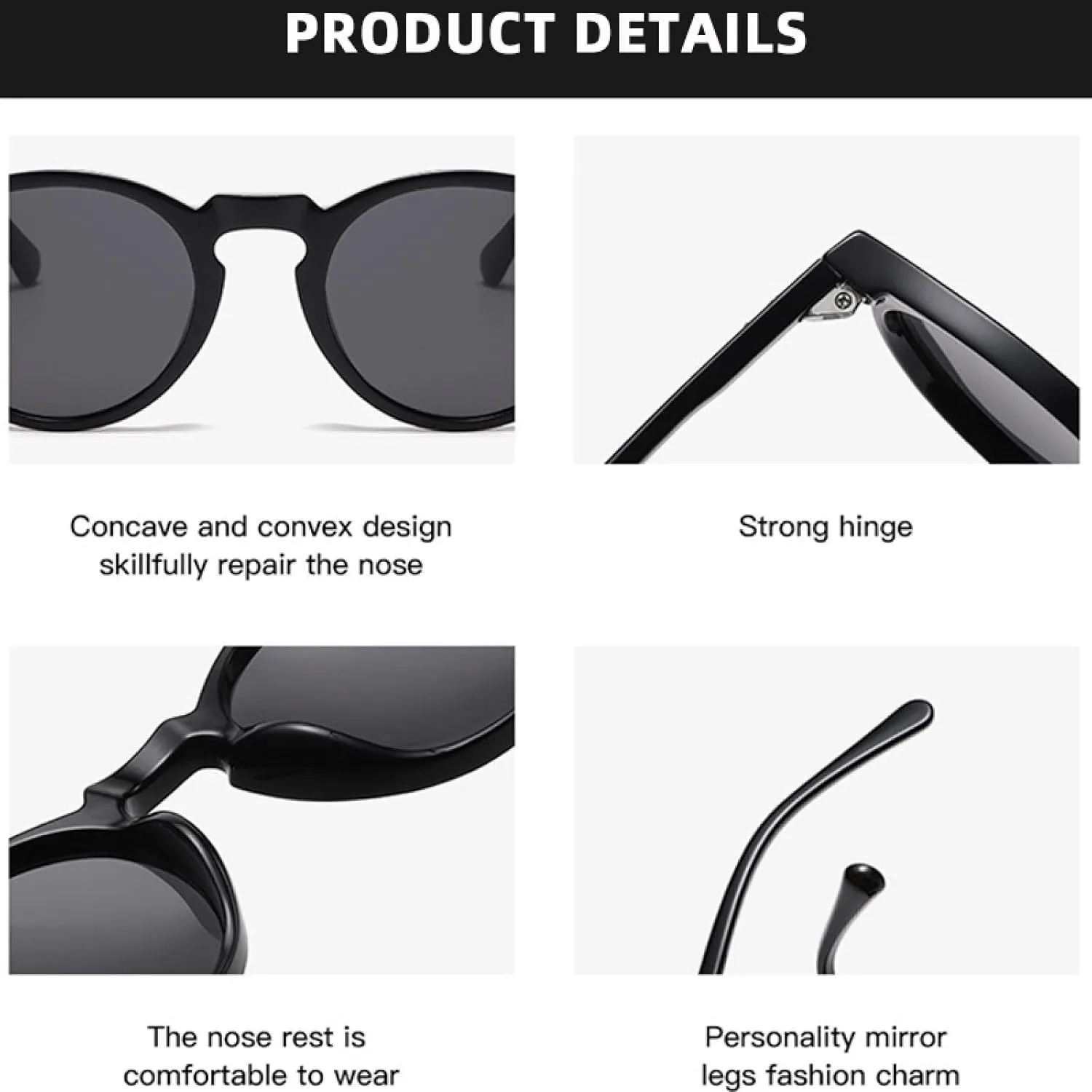 Retro Sunglasses Men Women Fashion Polarized Sun Glasses