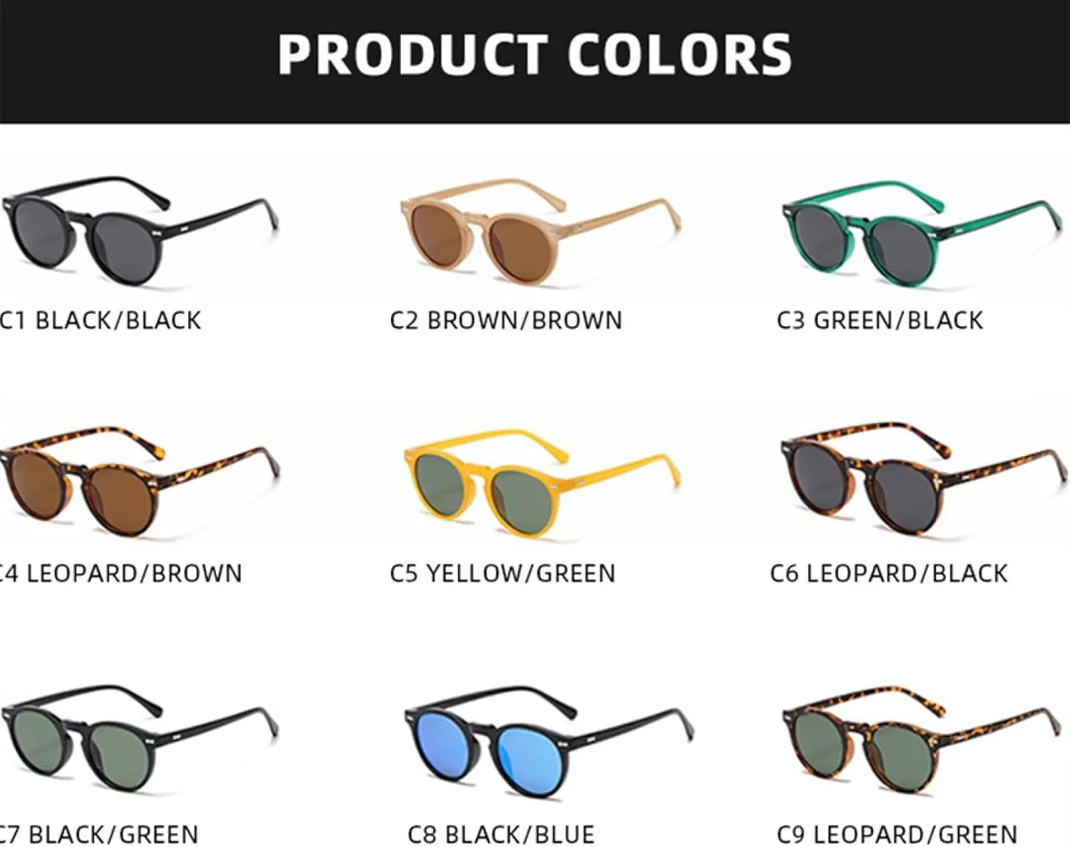 Retro Sunglasses Men Women Fashion Polarized Sun Glasses