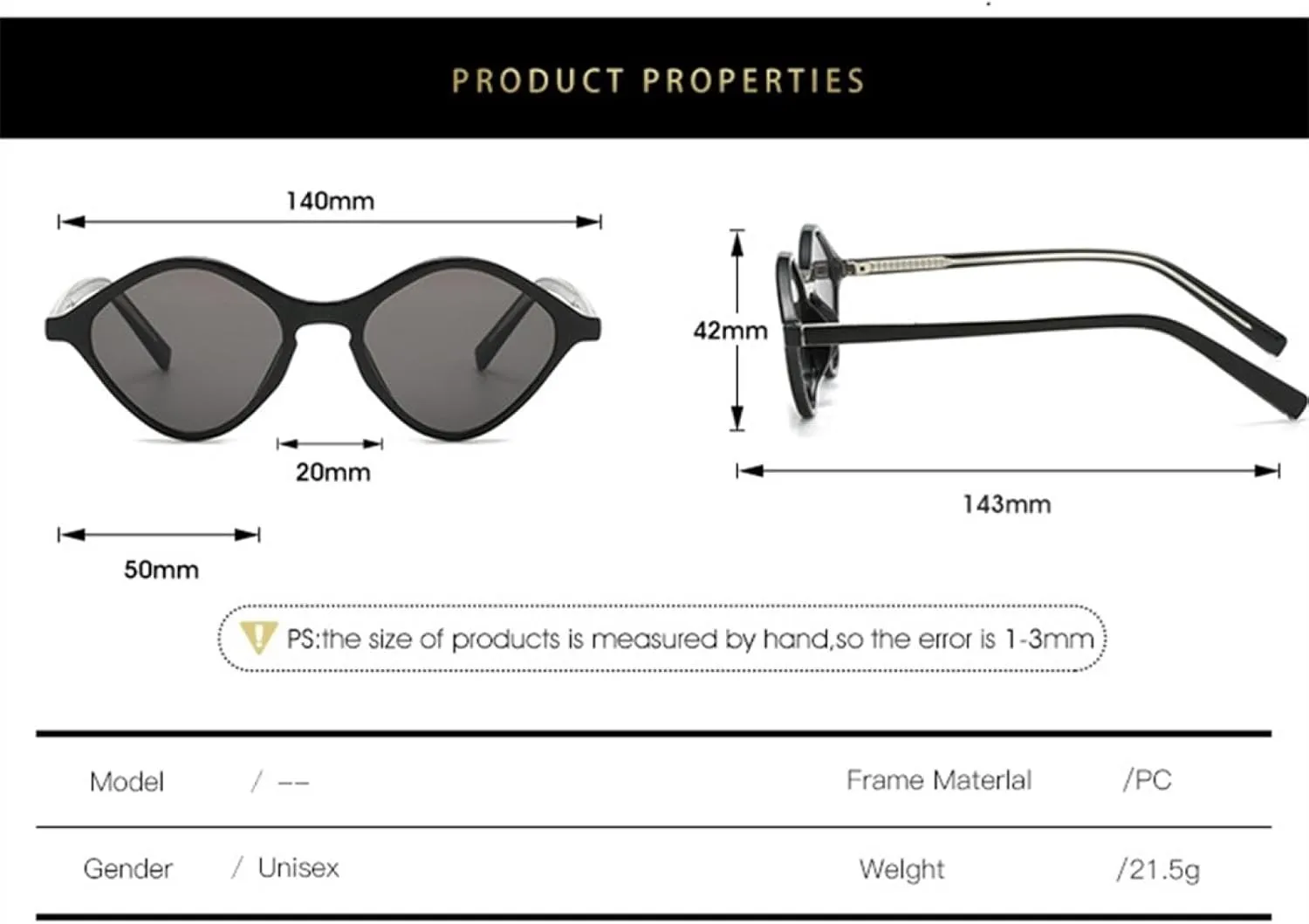 Retro Sunglasses Women Fashion Eyewear Men Punk Sun Glasses Shades Uv400