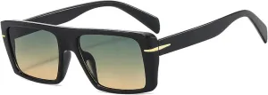 Retro Sunglasses Women Shades Uv400 Fashion Leopard Green Men Rivets Trending Punk