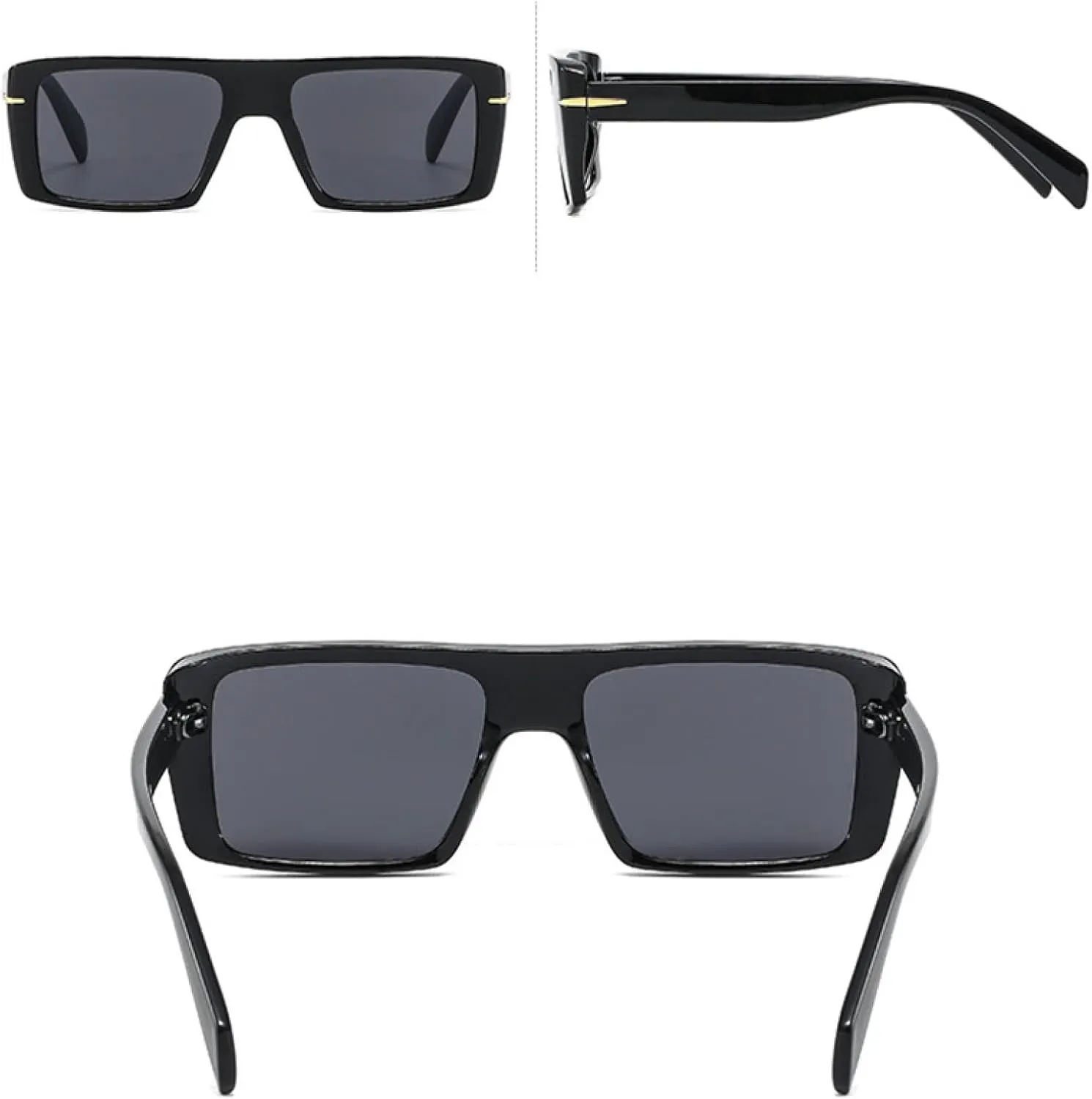 Retro Sunglasses Women Shades Uv400 Fashion Leopard Green Men Rivets Trending Punk