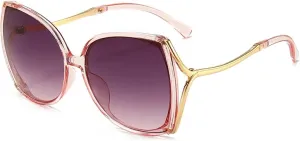 Senior Luxury Big Frame Cat Eye Sunglasses Women Men Summer Traveling Outdoors Sun Protection Sunglasses Uv400