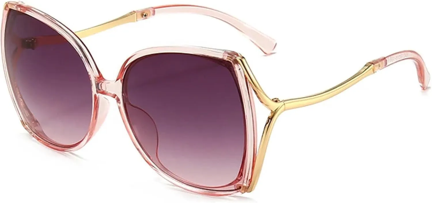 Senior Luxury Big Frame Cat Eye Sunglasses Women Men Summer Traveling Outdoors Sun Protection Sunglasses Uv400