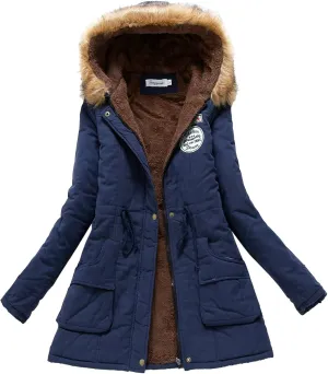 Sherpa Fleece Lined Jacket for Women 2024 Winter Warm Mid-Length Long Sleeve Jacket Loose Fit Zip Up Open Front Coat