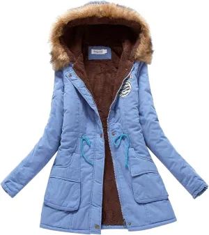Sherpa Fleece Lined Jacket for Women 2024 Winter Warm Mid-Length Long Sleeve Jacket Loose Fit Zip Up Open Front Coat