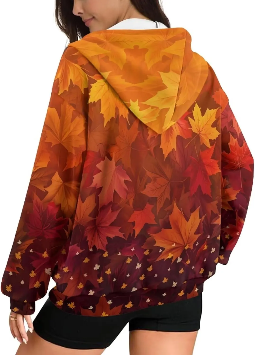 Showudesigns Hoodie for Women Zip Up Jackets Plus Size XS-XL Fashion Sweatshirts Activewear
