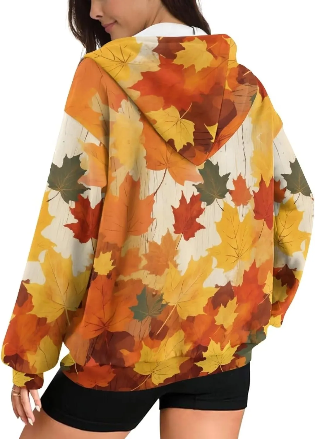 Showudesigns Hoodie for Women Zip Up Jackets Plus Size XS-XL Fashion Sweatshirts Activewear