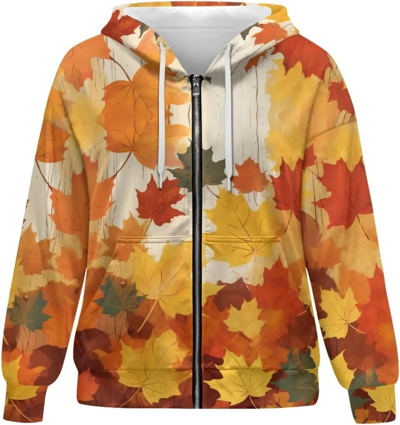 Showudesigns Hoodie for Women Zip Up Jackets Plus Size XS-XL Fashion Sweatshirts Activewear