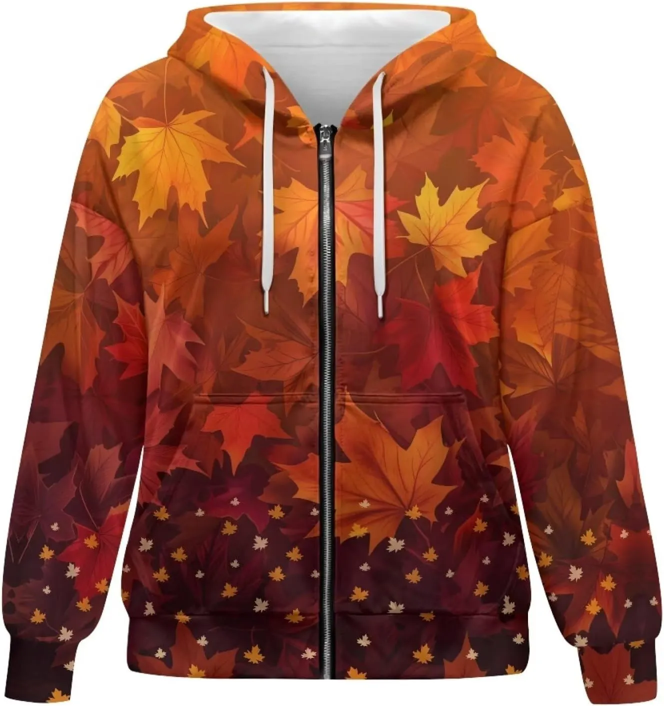 Showudesigns Hoodie for Women Zip Up Jackets Plus Size XS-XL Fashion Sweatshirts Activewear