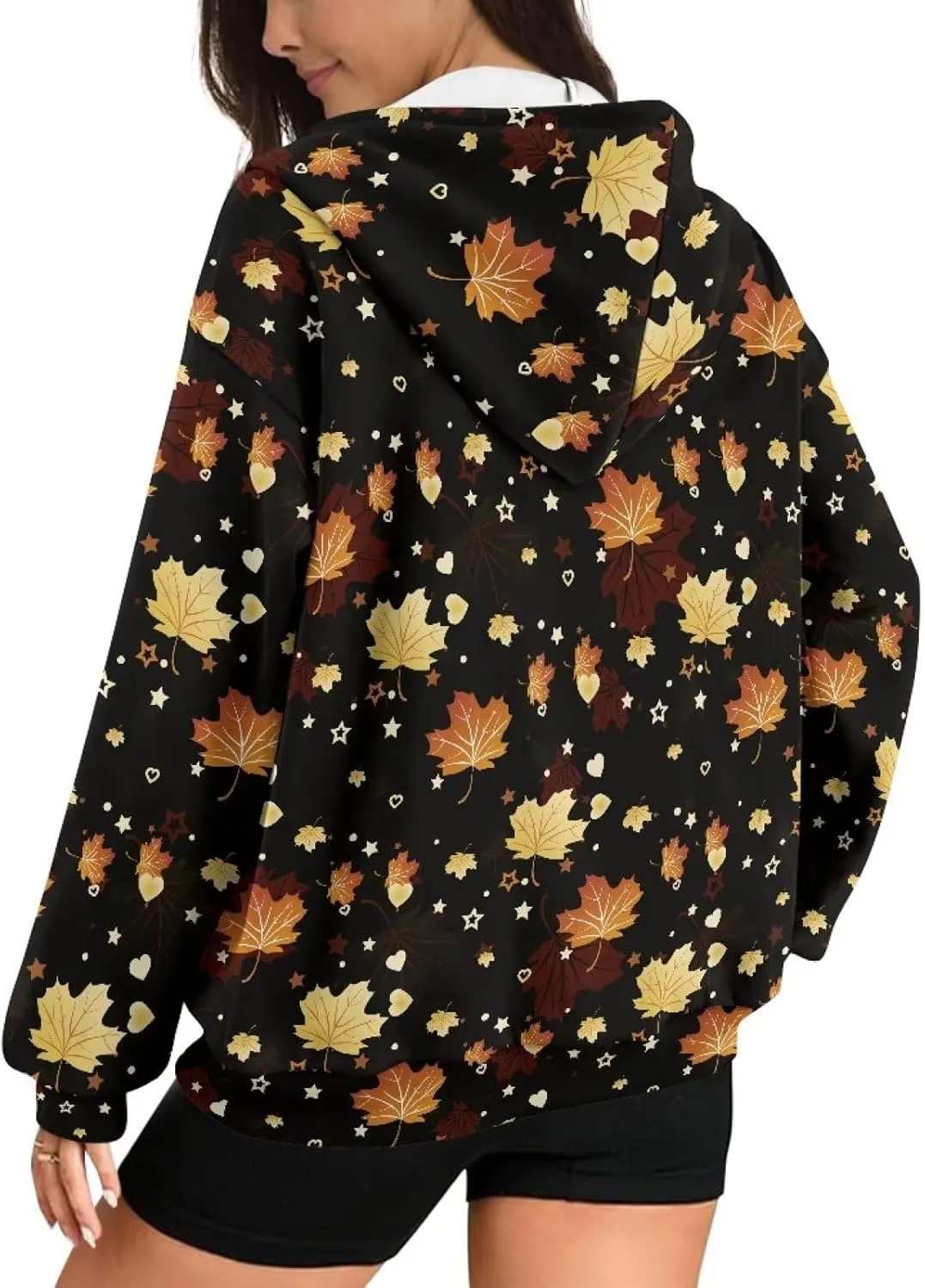 Showudesigns Hoodie for Women Zip Up Jackets Plus Size XS-XL Fashion Sweatshirts Activewear