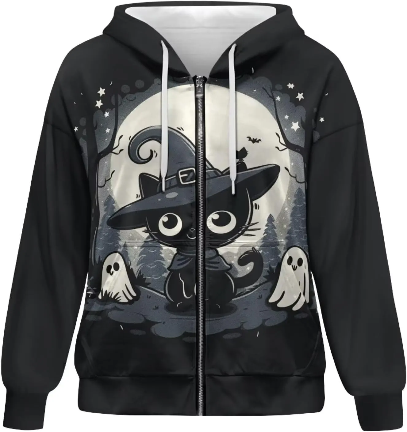 Showudesigns Zip Up Jackets for Women Plus Size Hoodies & Sweatshirts Fall Pullover Spring Tops