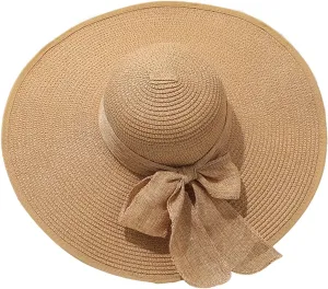 Sun Hats for Women Beach Hat Wide Brim Hat Breathable Foldable Packable Handmade Cap for Travel UPF