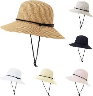 Sun Hats for Women Oversize Wide Brim Straw Beach Hat UV Protection Floppy Foldable Roll-Up Travel Summer