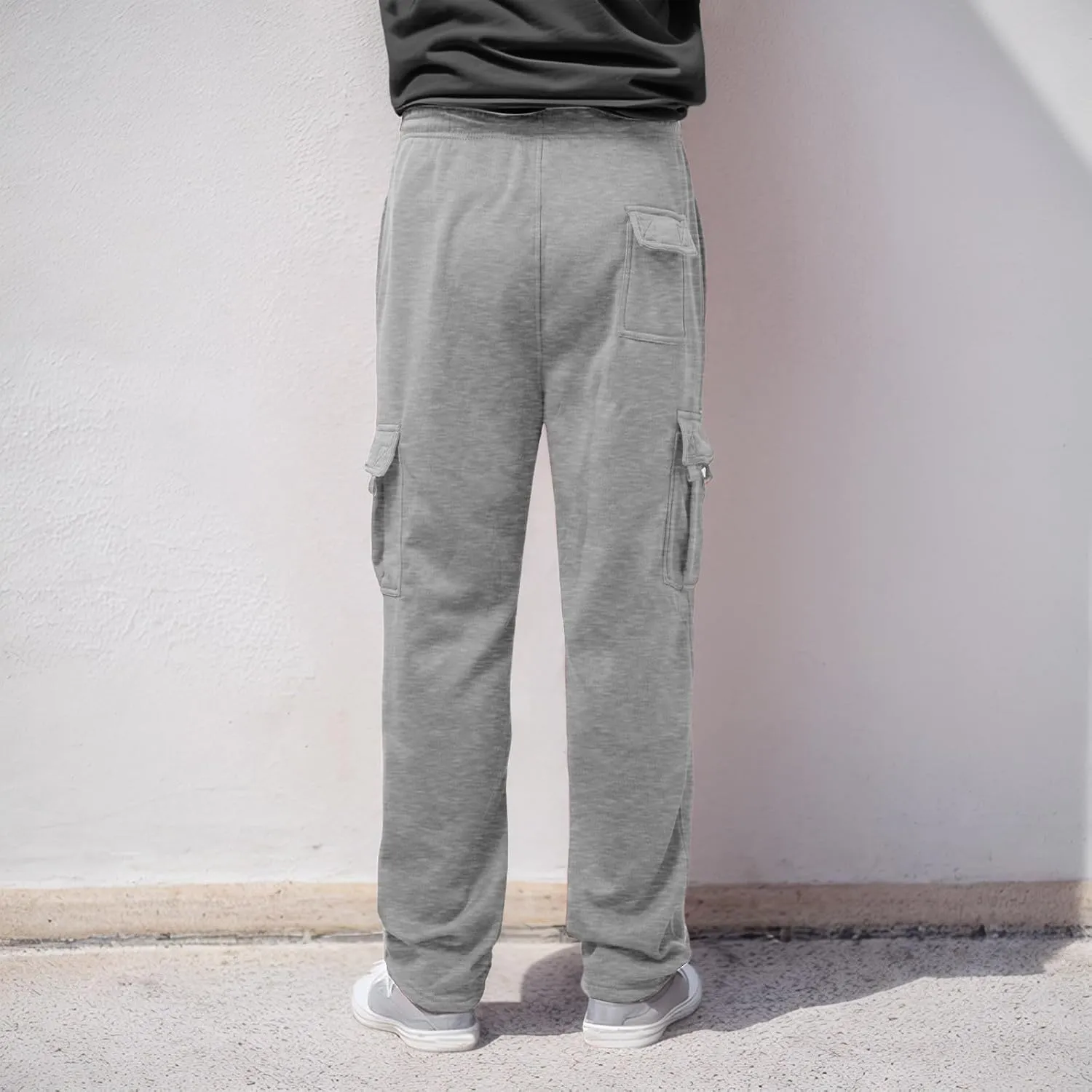 Sweatpants for Men Thickened Pants Cotton Pocket Multi Color Large Sanitary Pants Lightweight Tactical Pant