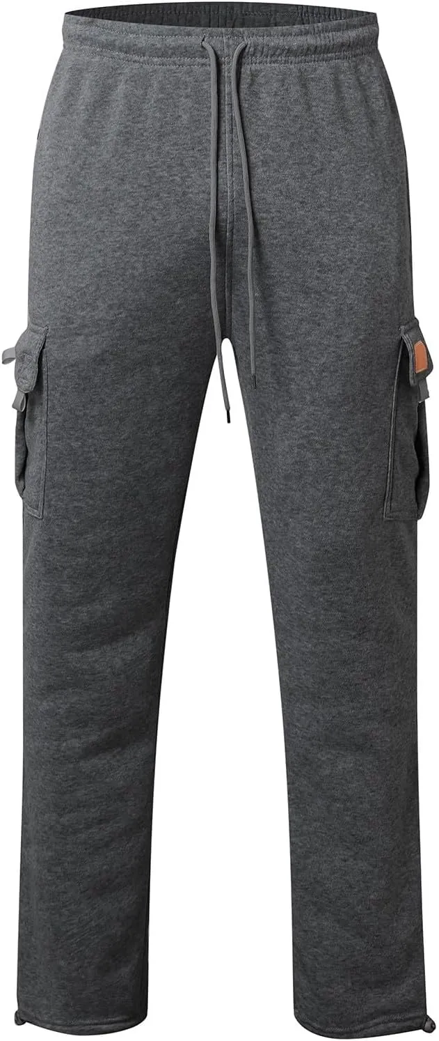 Sweatpants for Men Thickened Pants Cotton Pocket Multi Color Large Sanitary Pants Lightweight Tactical Pant